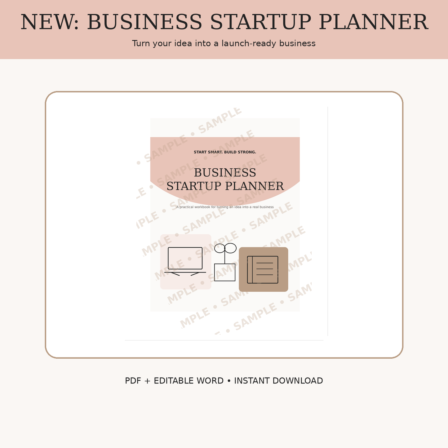 Business Startup Planner | Printable & Editable