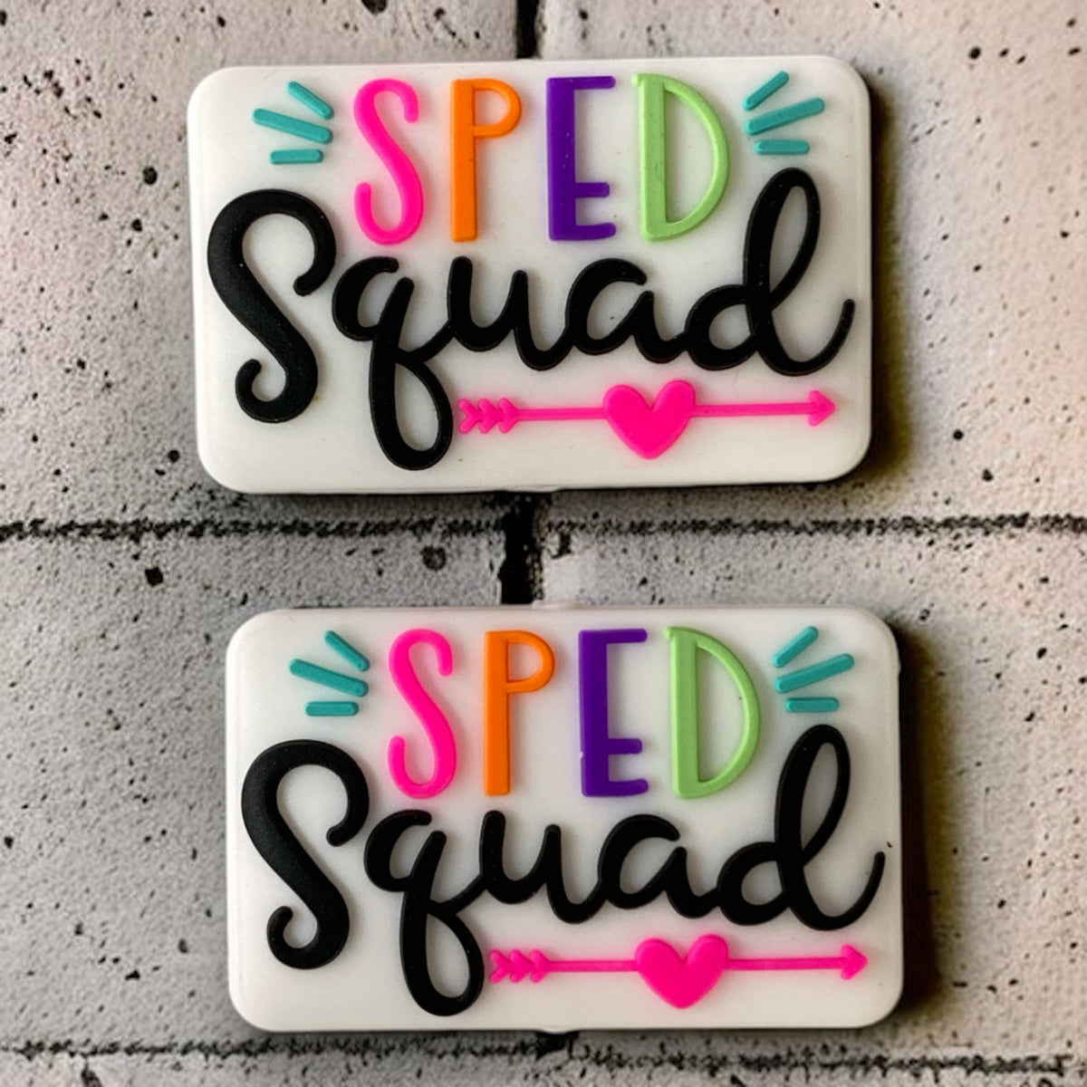 X321 - “Sped Squad " -Exclusive Silicone (1 Count) Focal Bead
