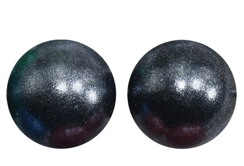 T338 - 15mm "Black" Opal Silicone Beads