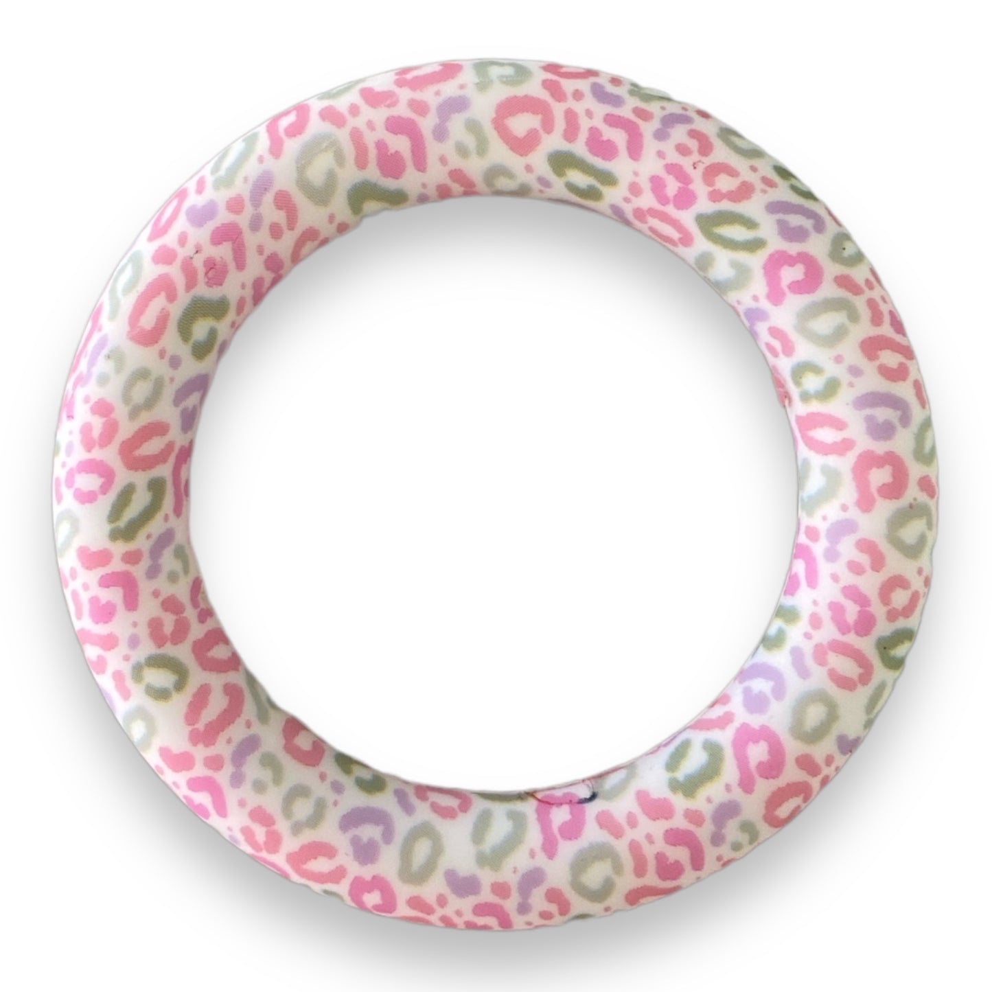 Q-A748 - 65mm Pastel Leopard Silicone Ring