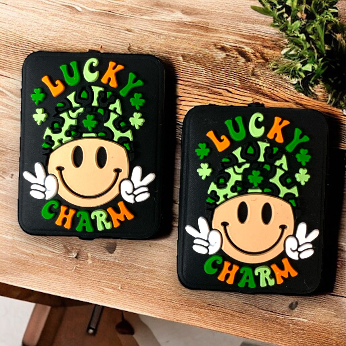 h848 - "Lucky Charm" Silicone Focal Bead (1 Count)