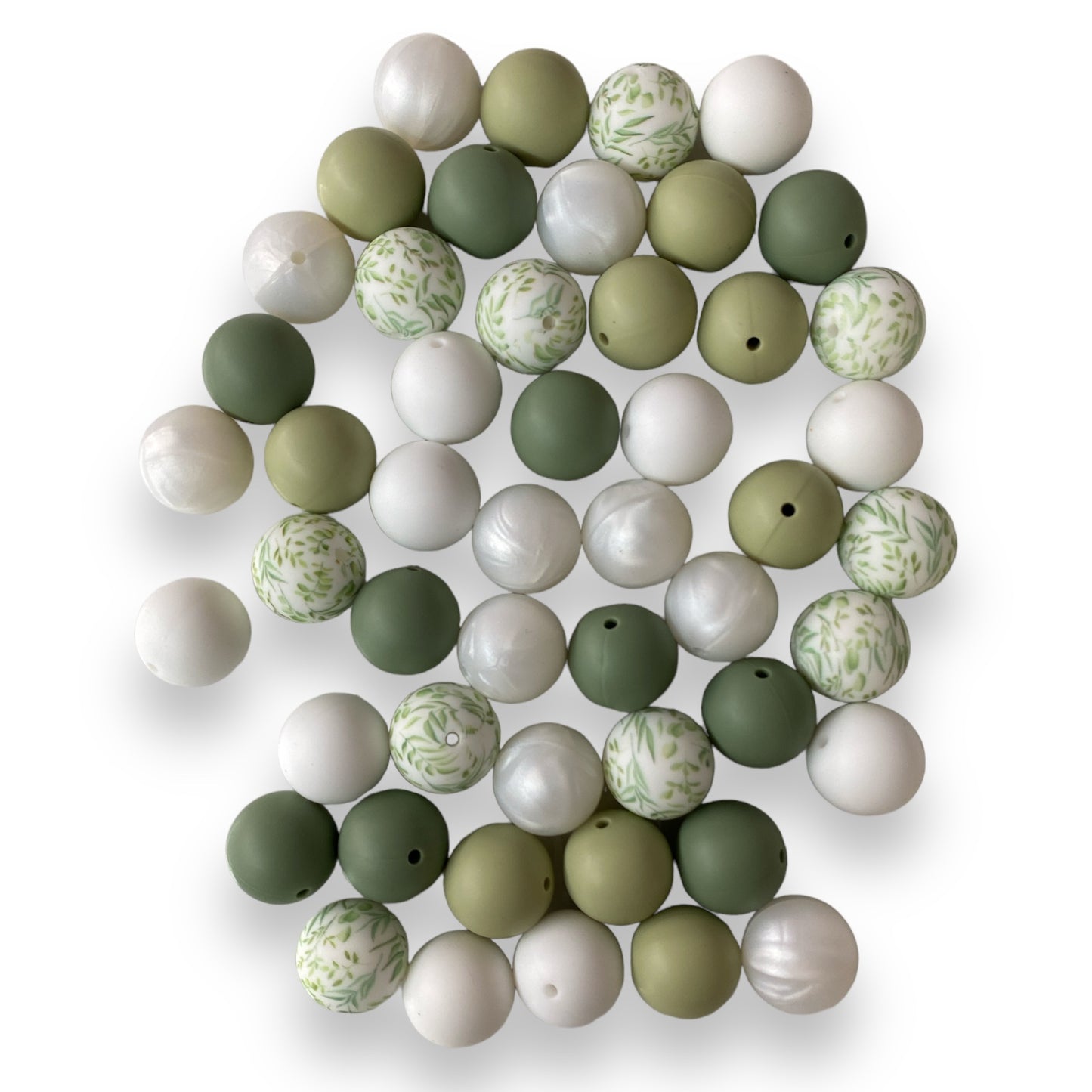 CK - 168 - 19mm "Eucalyptus" 50 Count Silicone Bead Pack