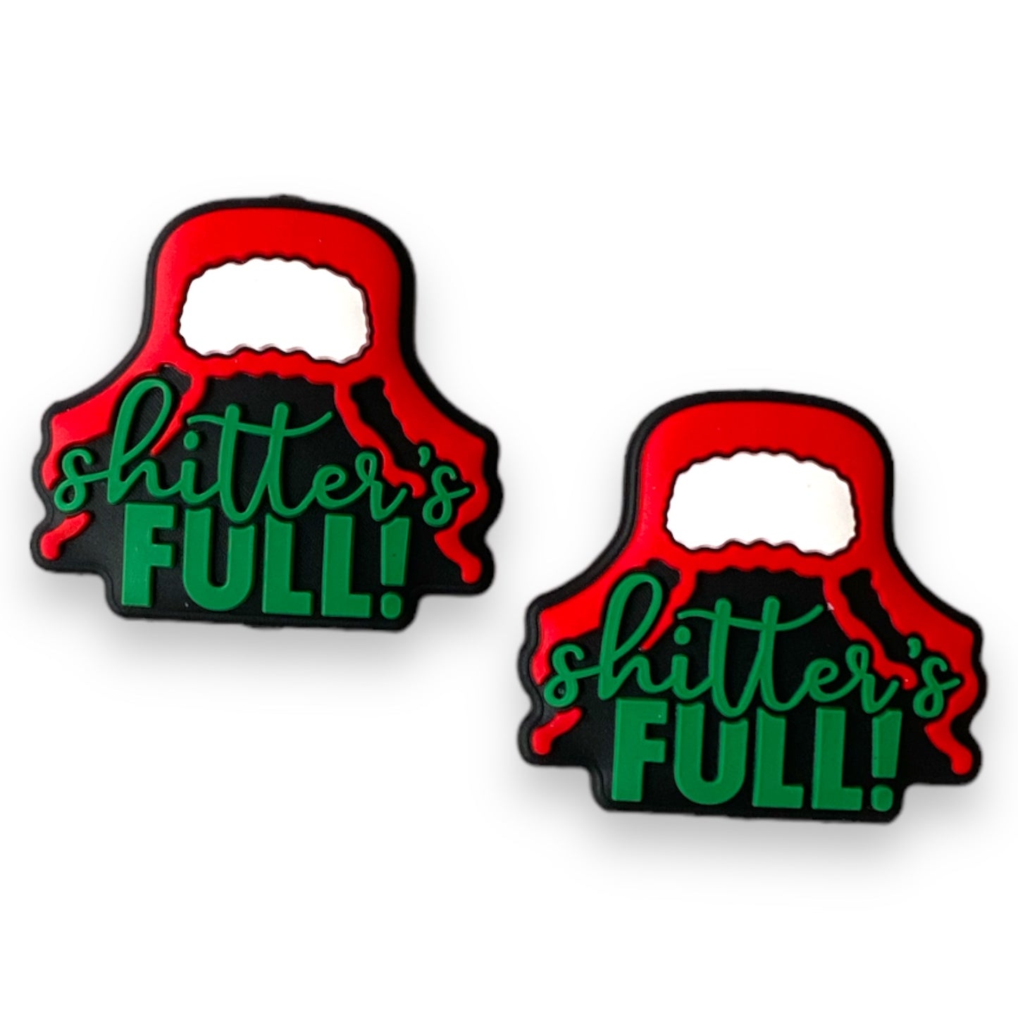 h847 - “Shitter’s Full” Silicone (1 Count) Focal Bead *GREEN HAT