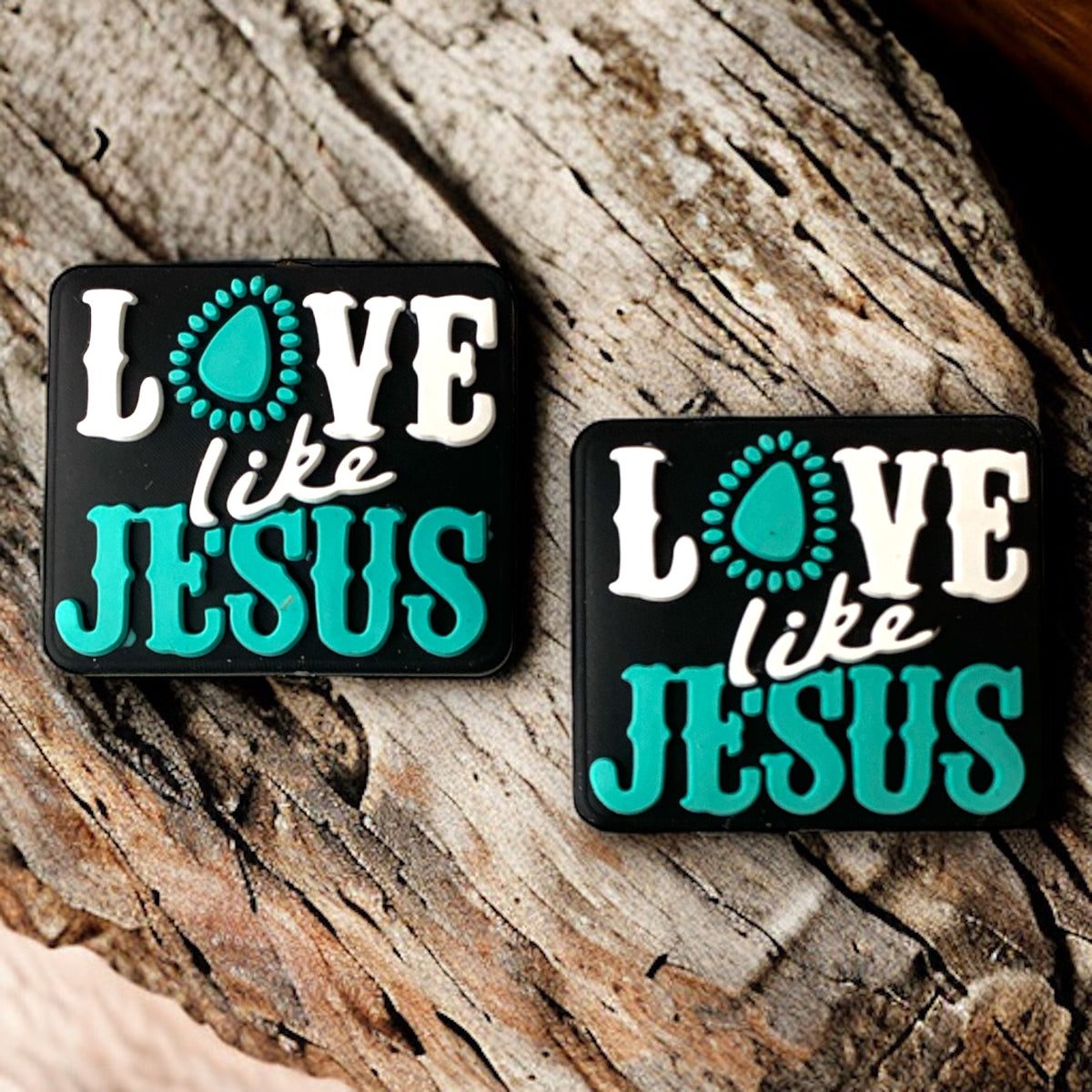 X477 - “Love Like Jesus” Silicone (1 Count) Focal Bead