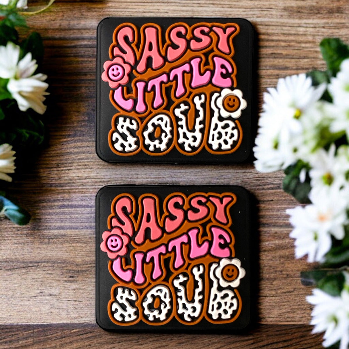 h1091 - “Sassy Little Soul” Silicone Focal Bead (1 Count)