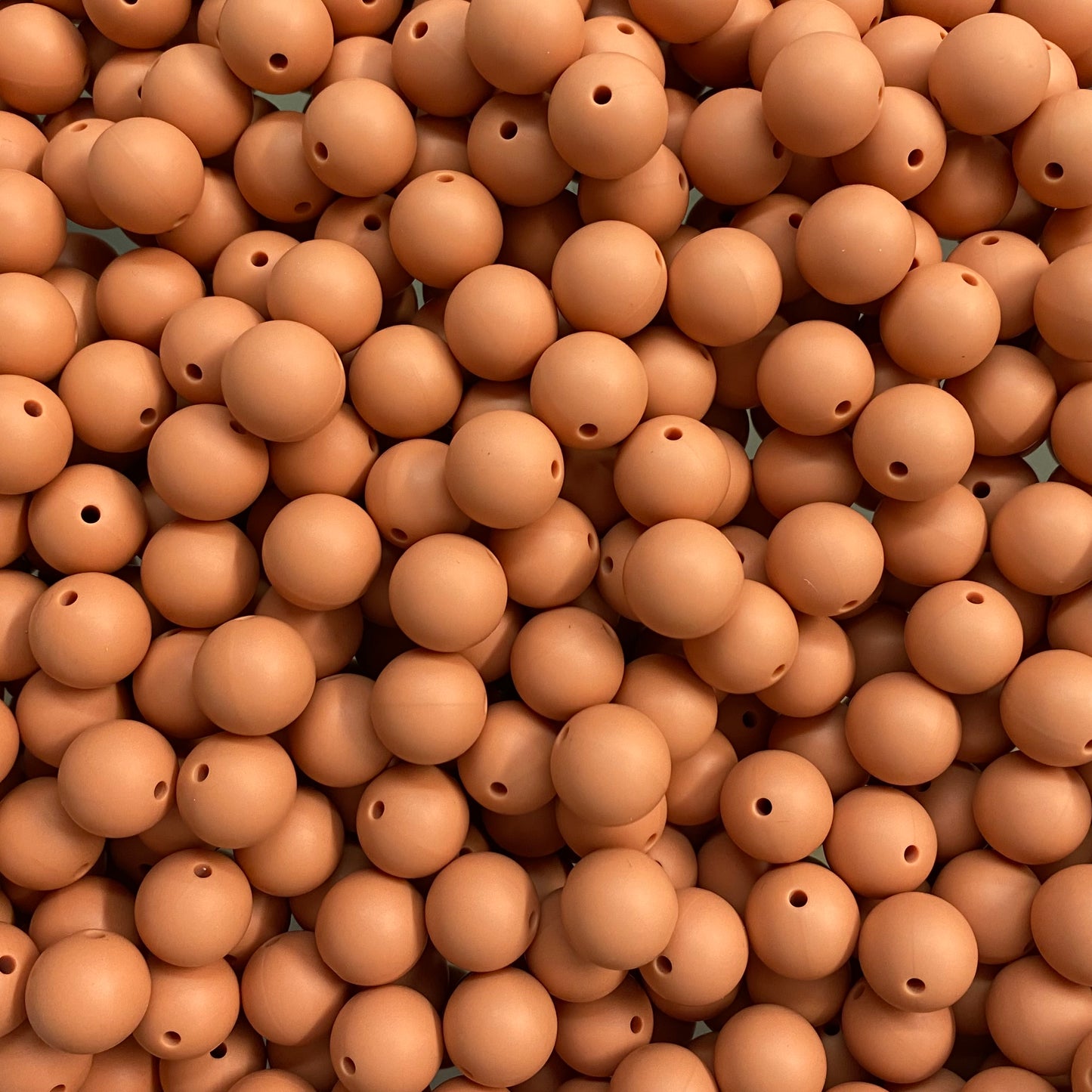 a 92 / 15mm - Brandied Melon Silicone Bead