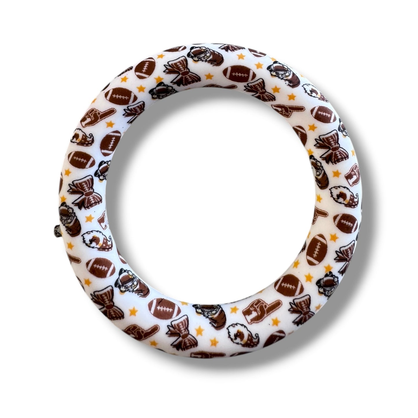 #790- "Football" 65mm Silicone Ring for DIY Crafts