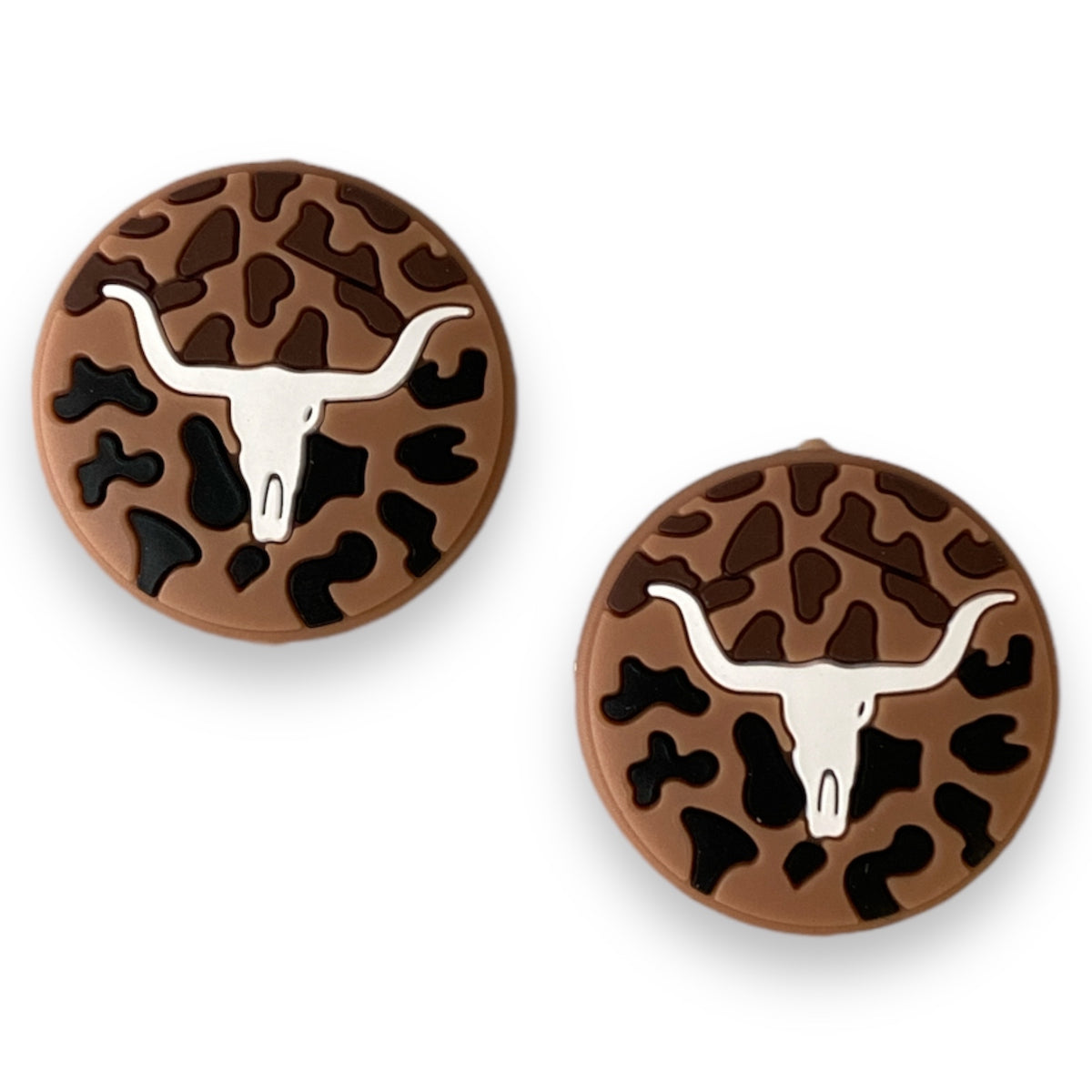 X450 - Western Longhorn Silicone (1 Count) Focal Bead