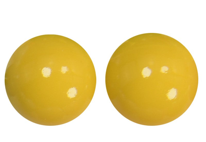 T324 - 15mm "Mustard" Gloss Silicone Beads