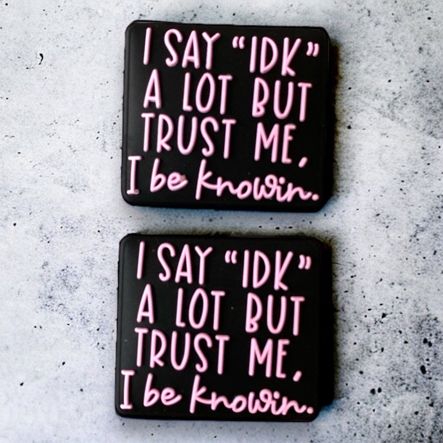 e541 - “I Be Knowin' " Exclusive Silicone Focal (1 Count) Bead