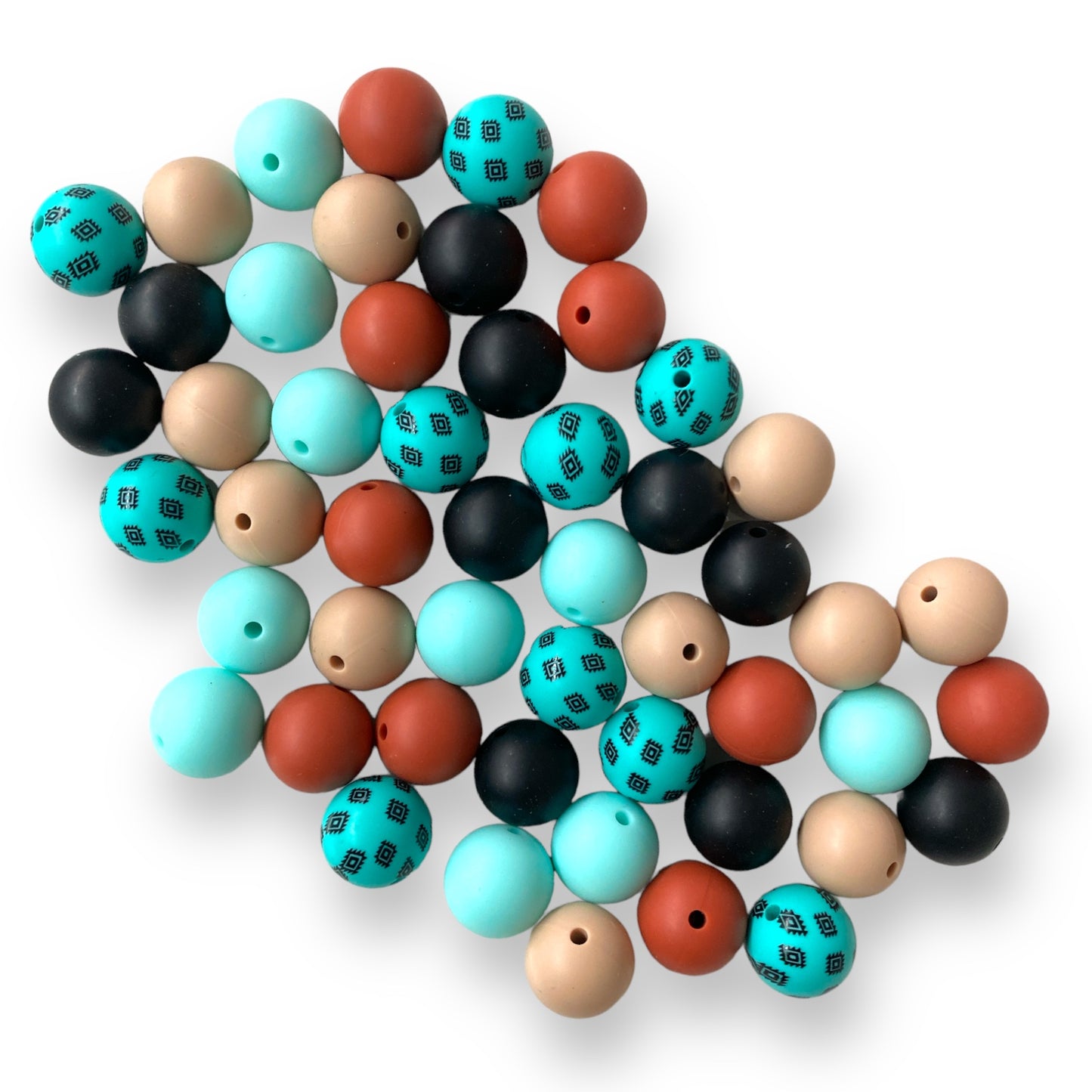 CK - 110 - 15mm "Blake" 50 Count Silicone Bead Pack