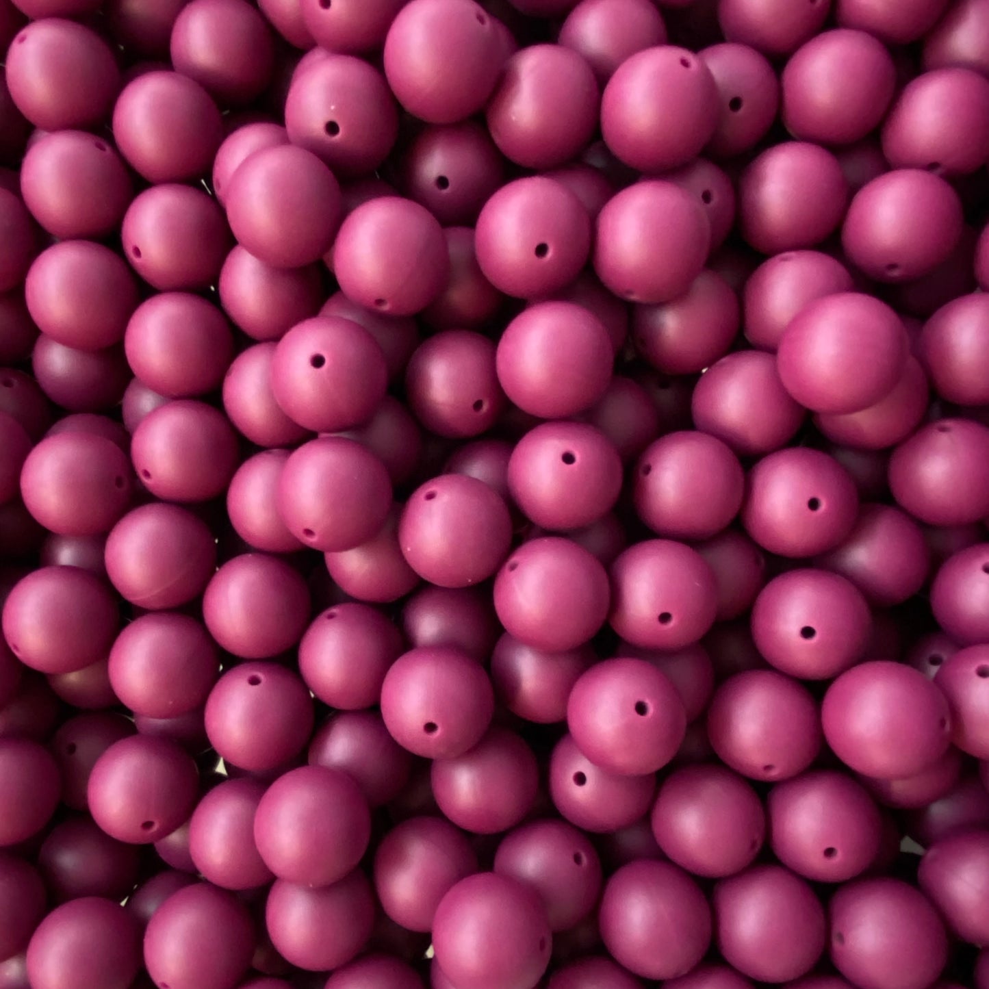 a 47 / Burgundy 15mm Silicone Bead