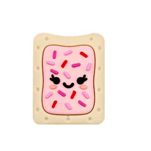 X150- "Pink Poptart" 3D Silicone Focal Bead for DIY Crafts (1 Count)