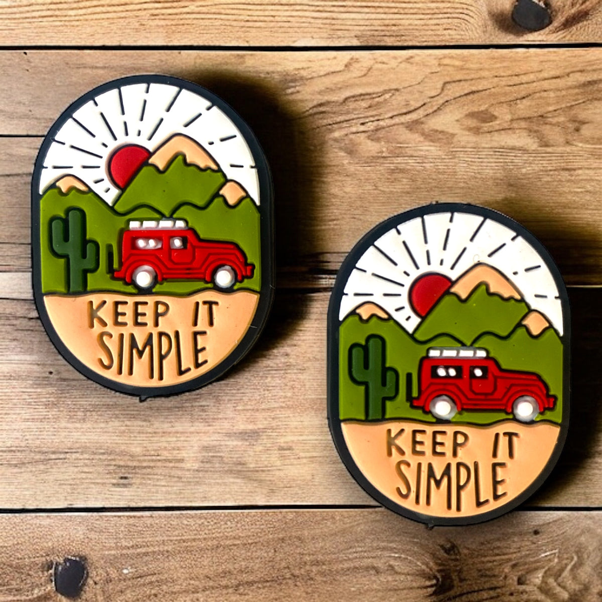 h954 - “Keep It Simple" Silicone Focal Bead (1 Count) 4032-1