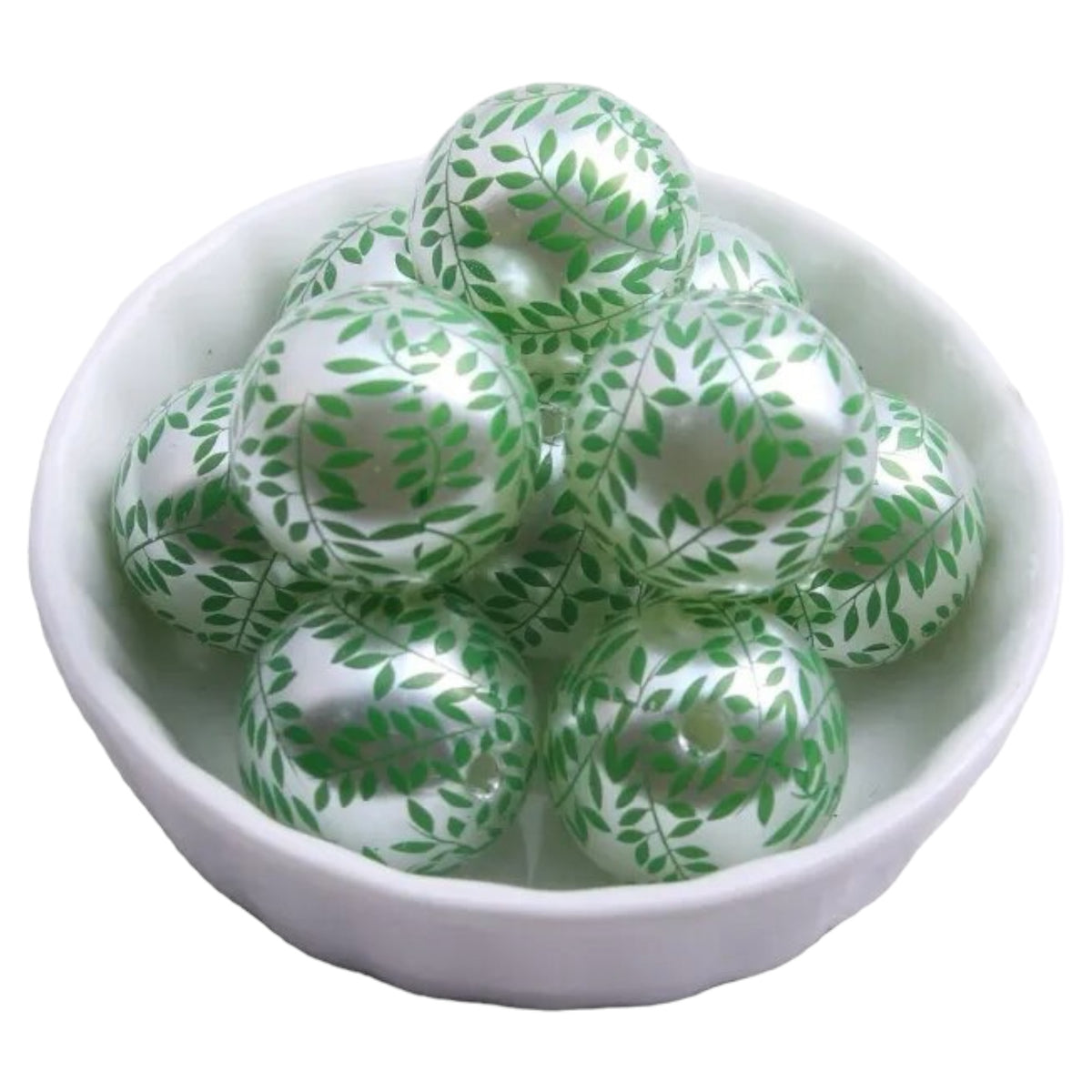 W569 - 20mm Eucalyptus Pearls Acrylic Beads (1 Count)