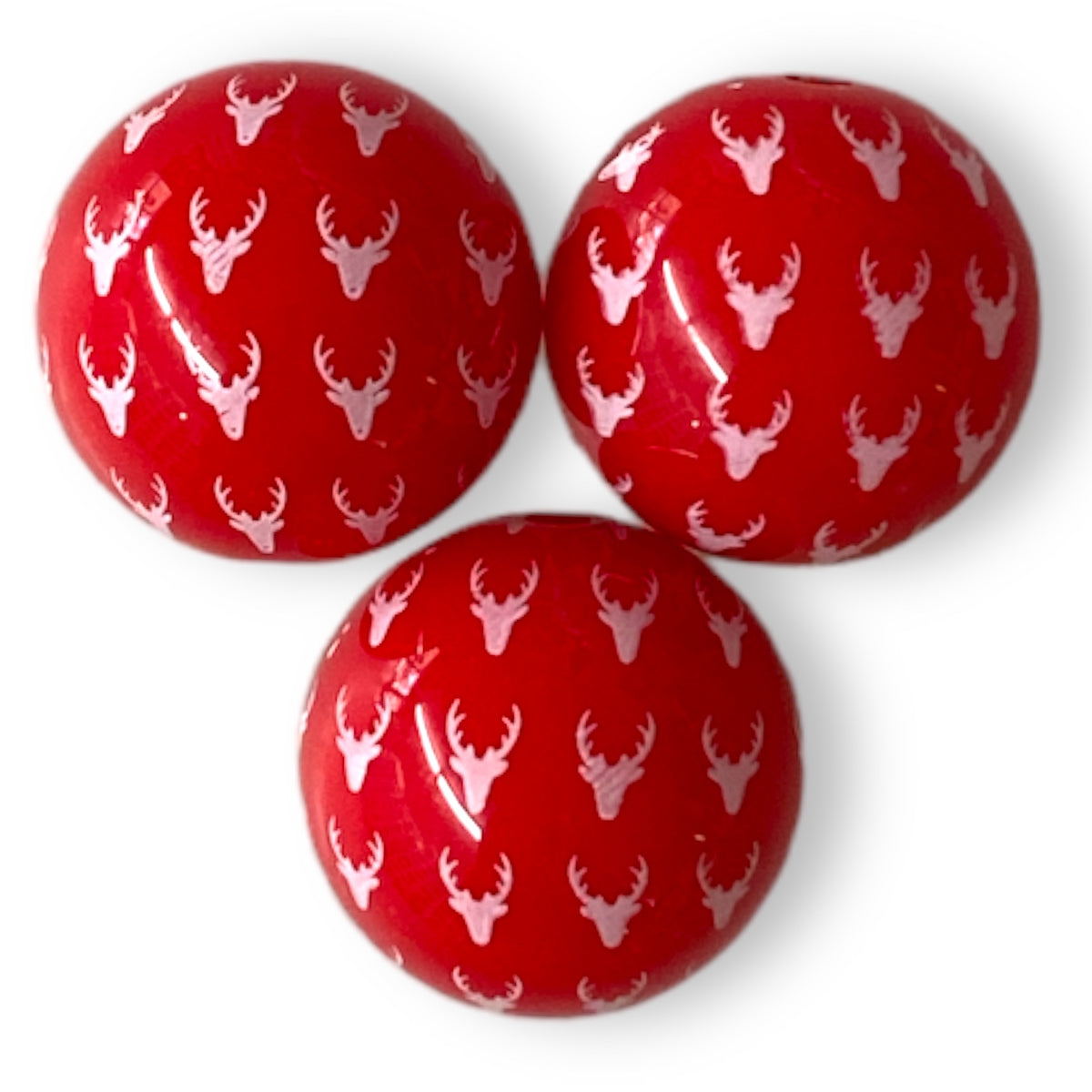 W339- 20mm Antleer Acrylic Beads (1 Count)
