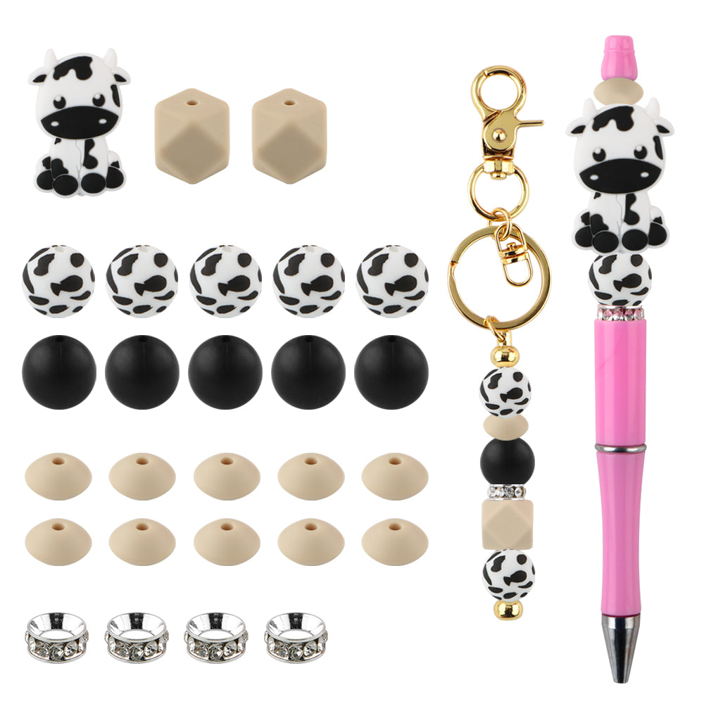 Z/502 - "Cow" Western Silicone Bead & Bling Kit
