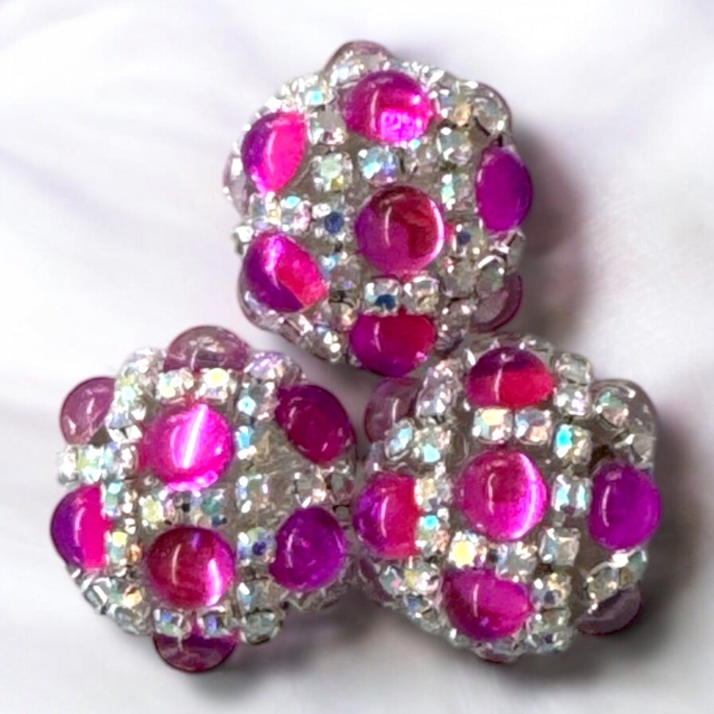 #1279 - 20mm Dark Pink “Gypsy Rhinestone Bead (1 Count)