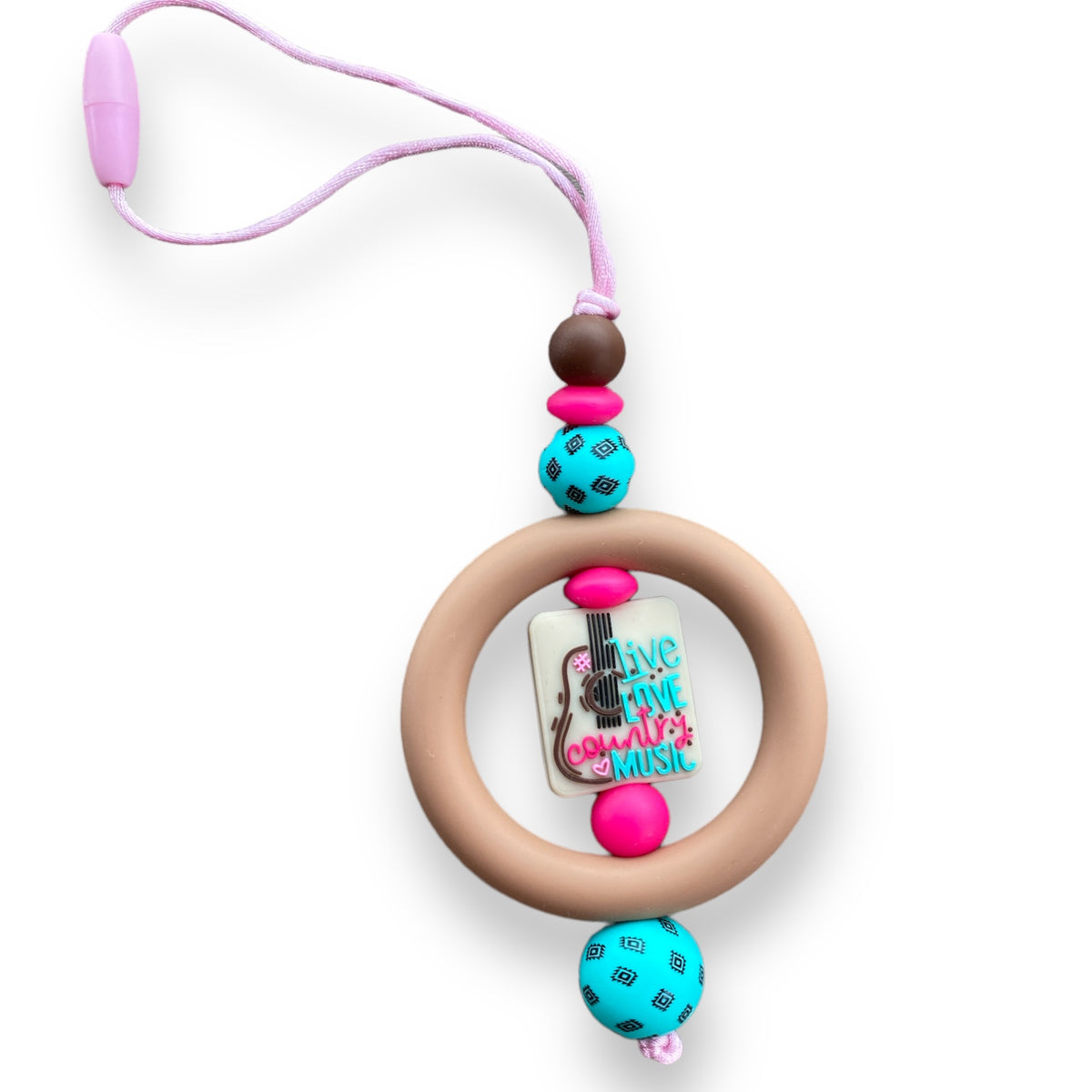 Make It: "Live, Love, Country Music" Car Charm (informational only)
