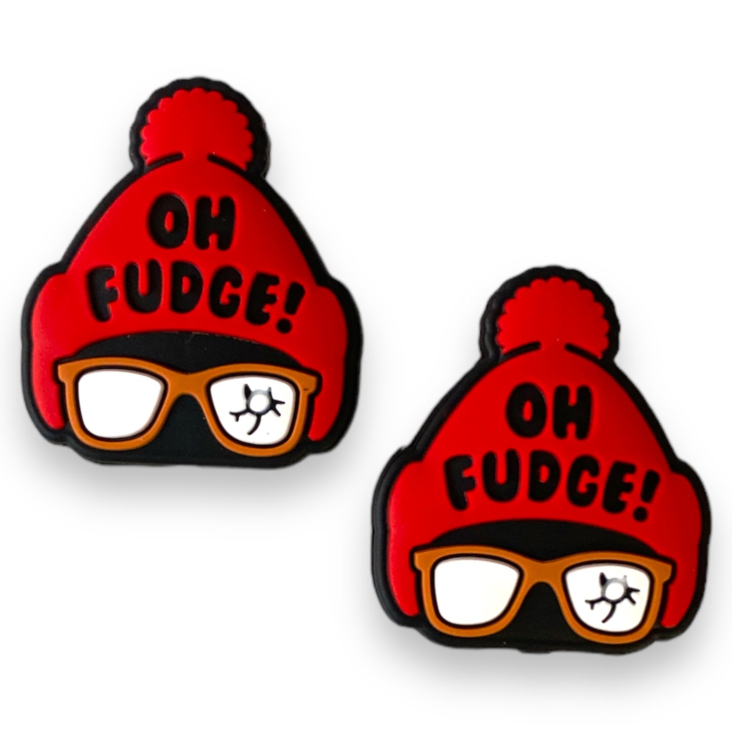 h843 - Oh Fudge Silicone Focal Bead (1 Count)