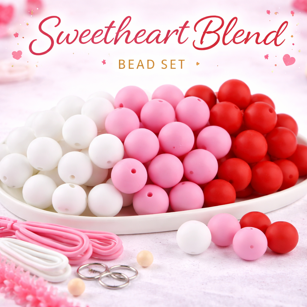 Sweetheart Blend (30 Count 19mm Silicone Bead Pack)