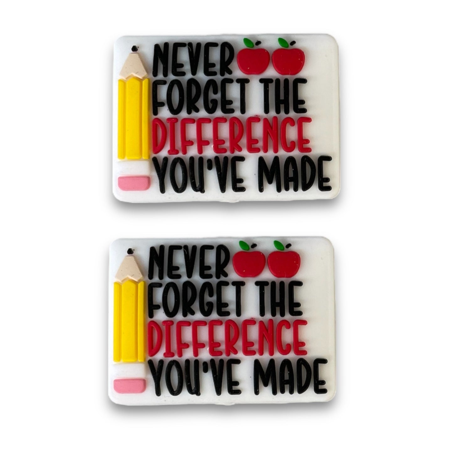 X332 - Never Forget The Difference You've Made "xclusive" Focal (1 Count) Bead Silicone