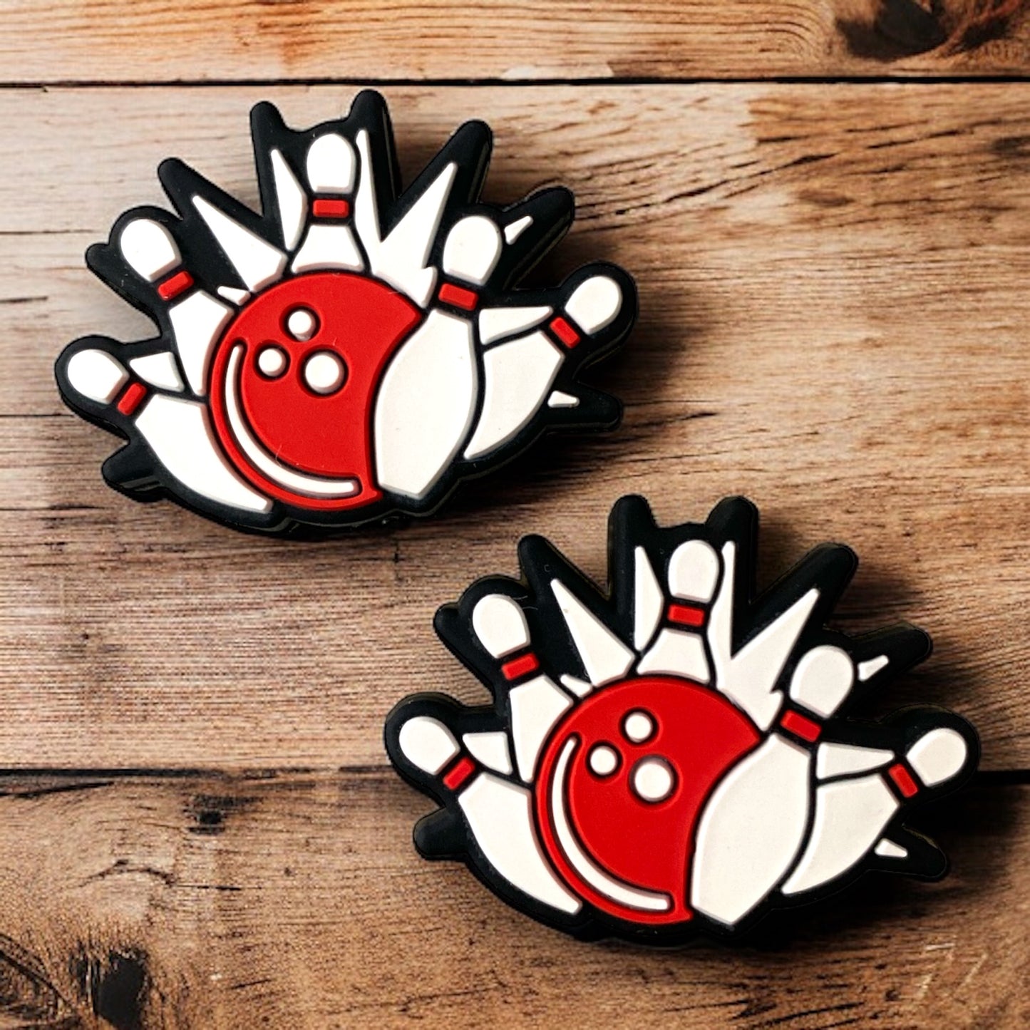 h1027 - “Bowling" Silicone Focal Bead (1 Count)