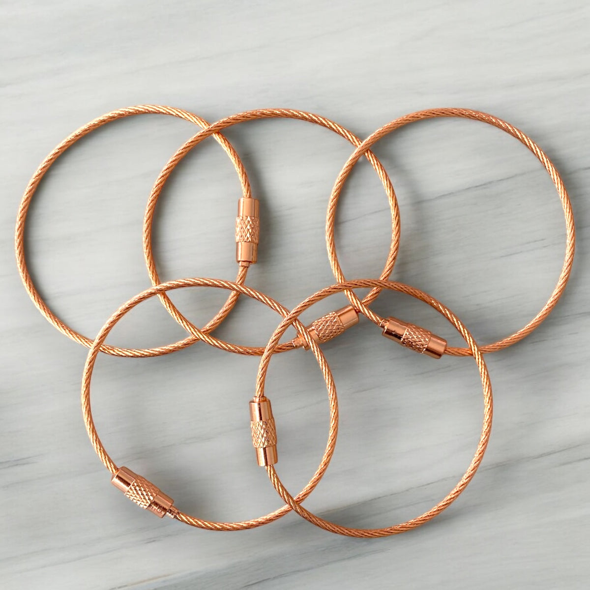 CK-355 - "Copper" 150mm x 2mm Stainless Steel Cable ( 1 Count)