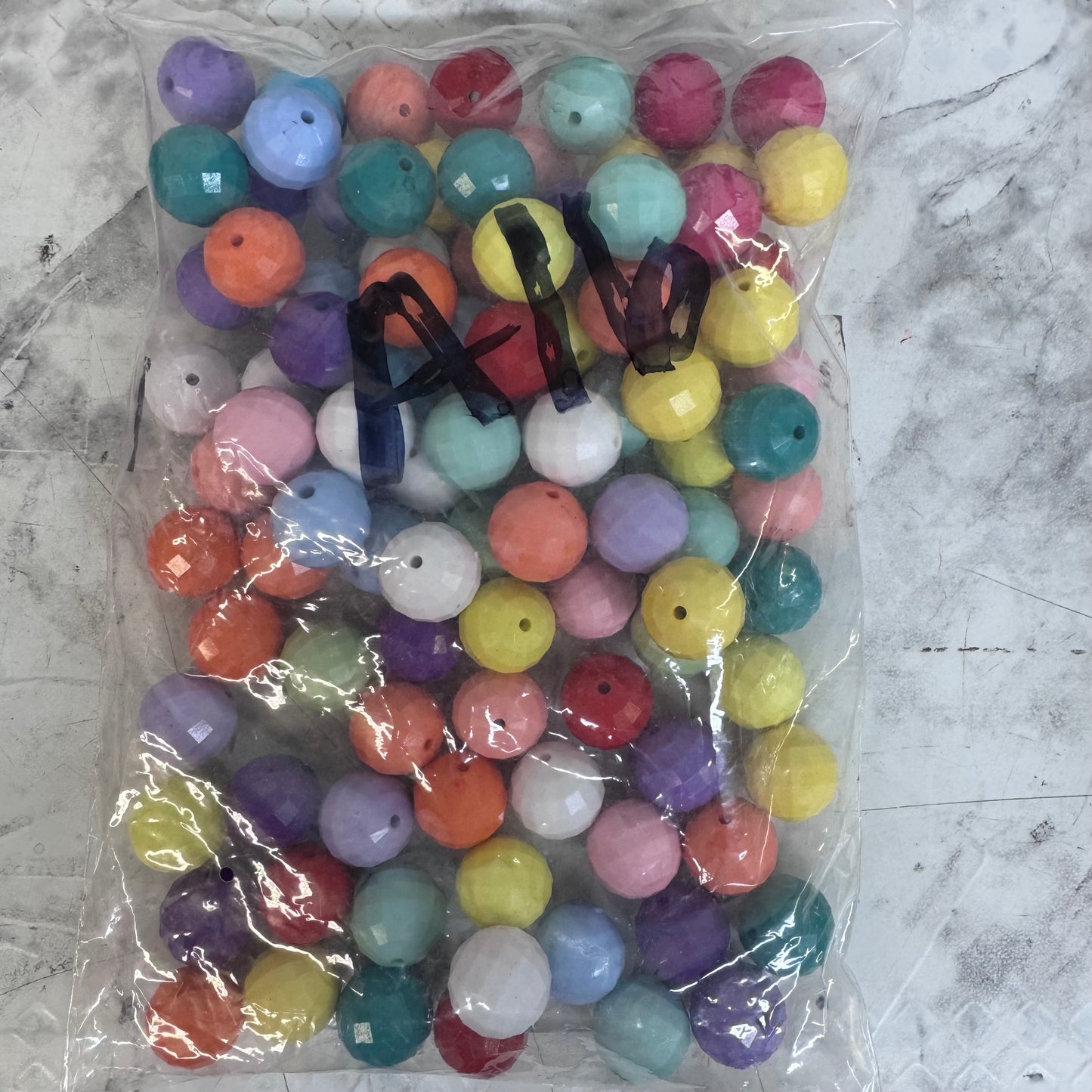 A16- 20mm Disco Ball Mixed Beads 100 Count *WAREHOUSE SALE*