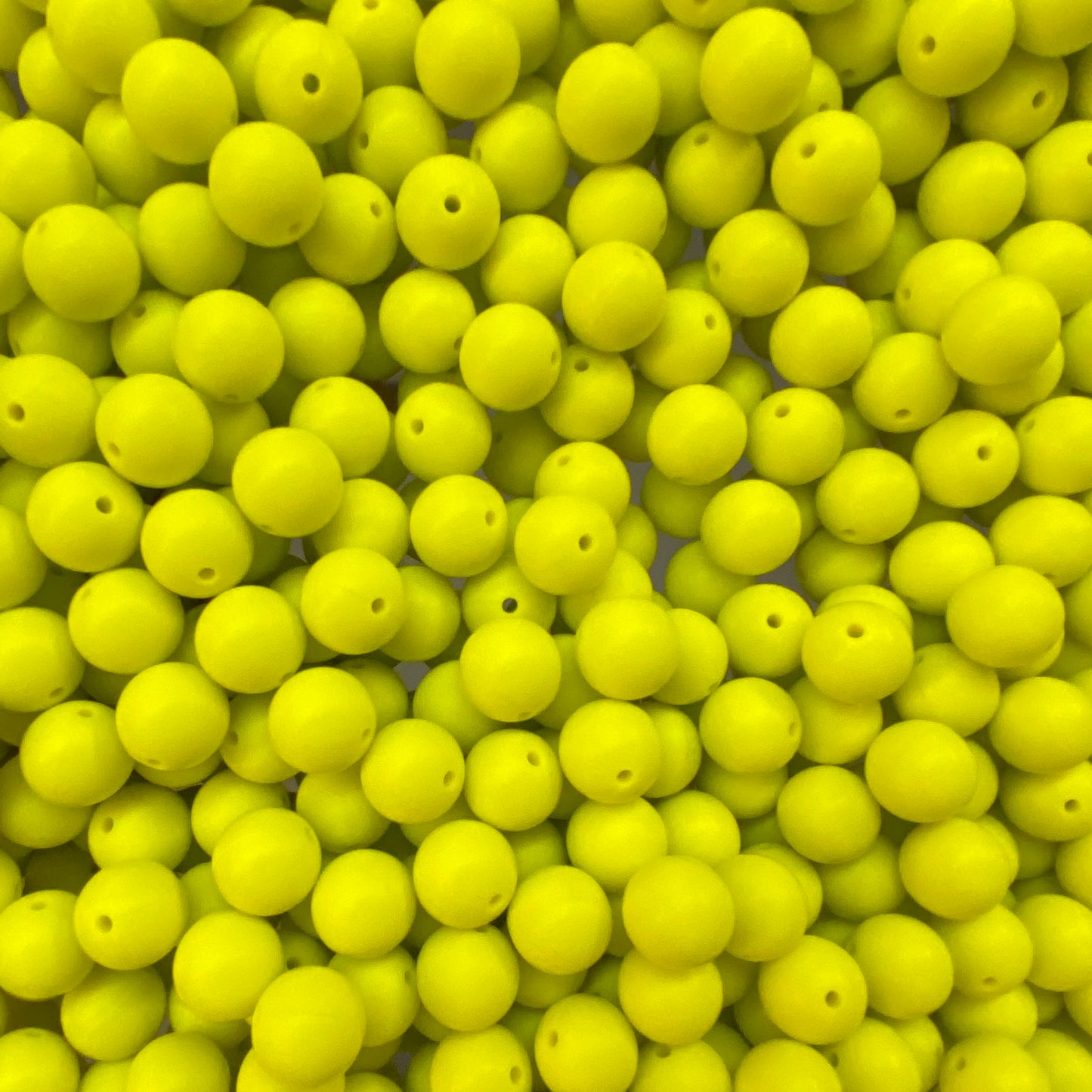 a 26 / 15mm - Bright Yellow Silicone Bead
