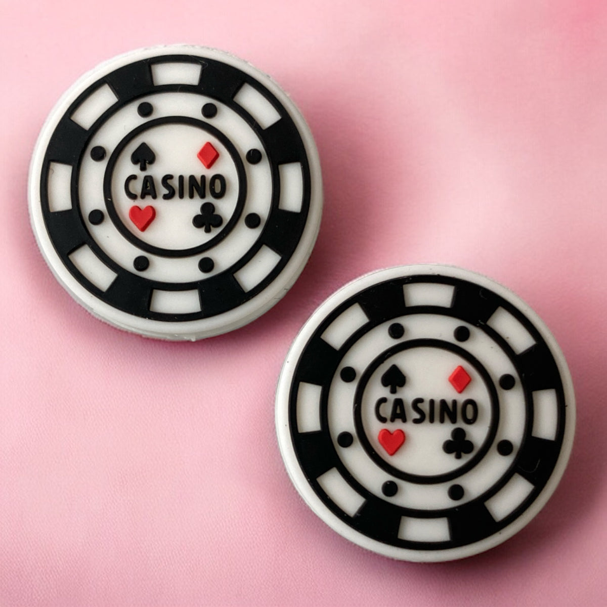 h1028 - “Casino" Silicone Focal Bead (1 Count)