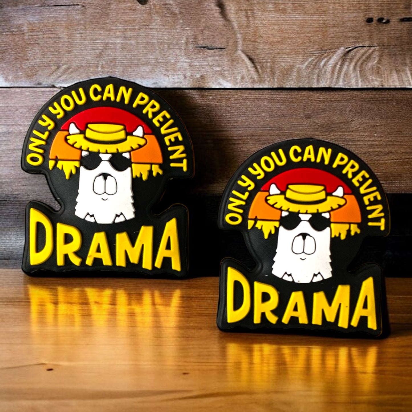 e516 - “Only You Can Prevent Drama" Exclusive Silicone (1 Count) Focal Bead
