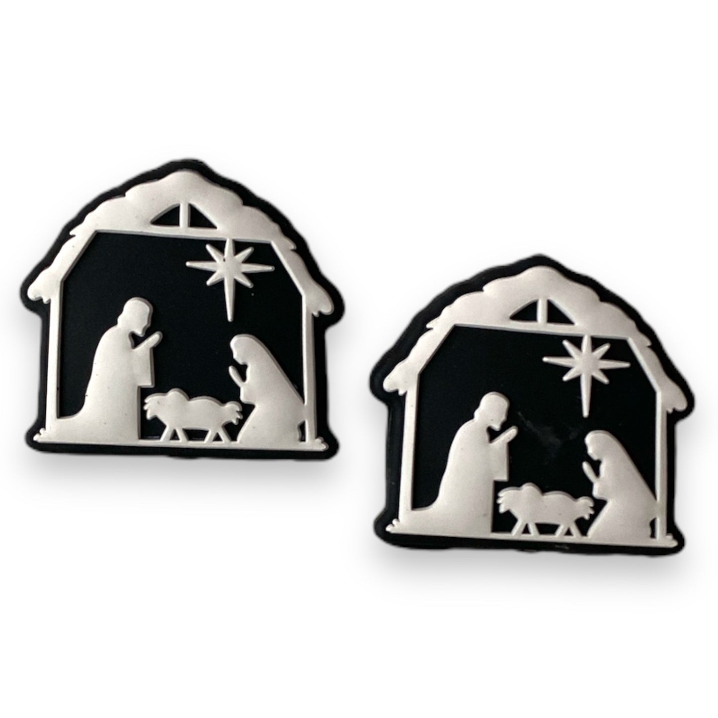 h830 - “Nativity Scene” Silicone (1 Count) Focal Bead
