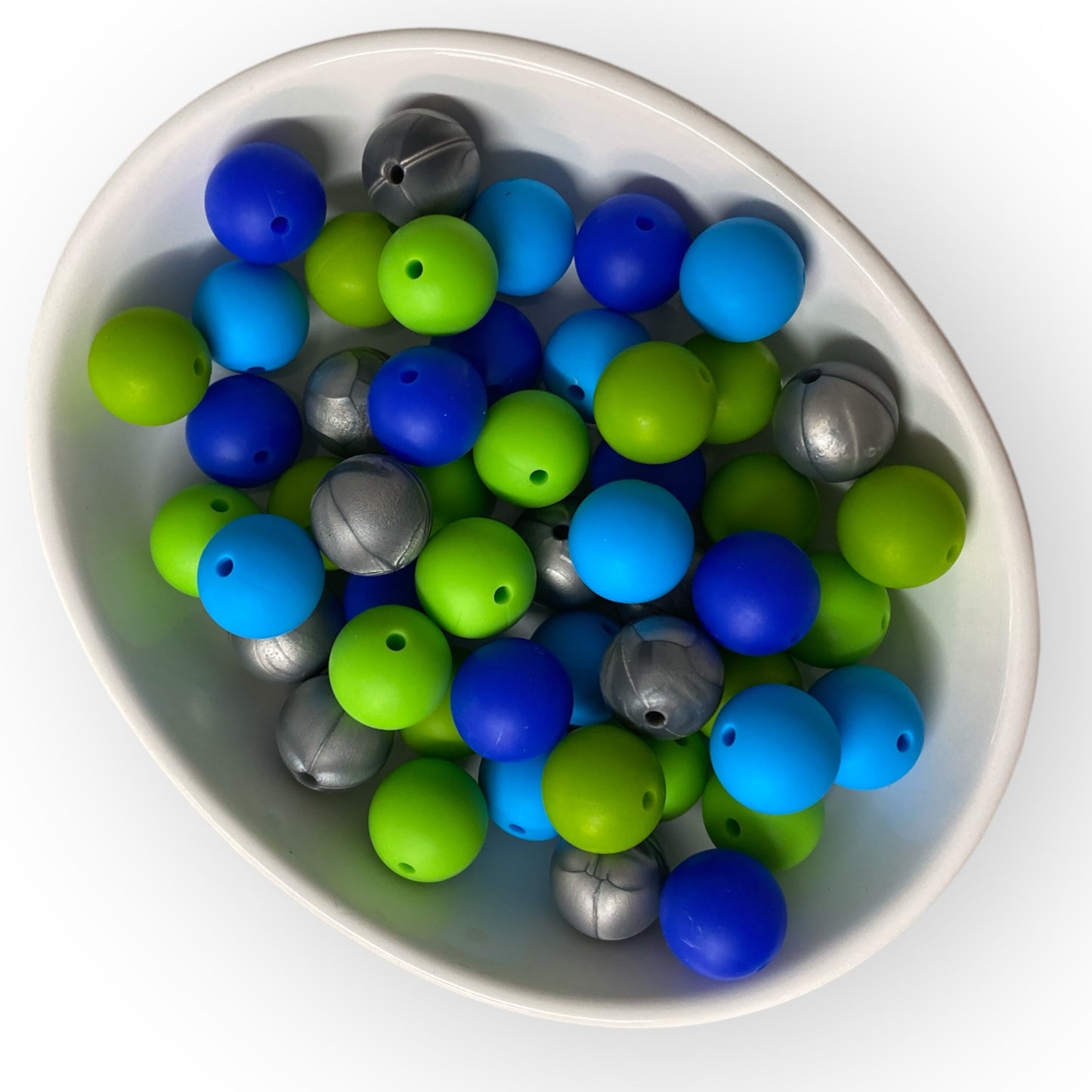 15mm Color Set D - Silicone 50 Count Pack – Ideal for Beadable Pens & Keychains