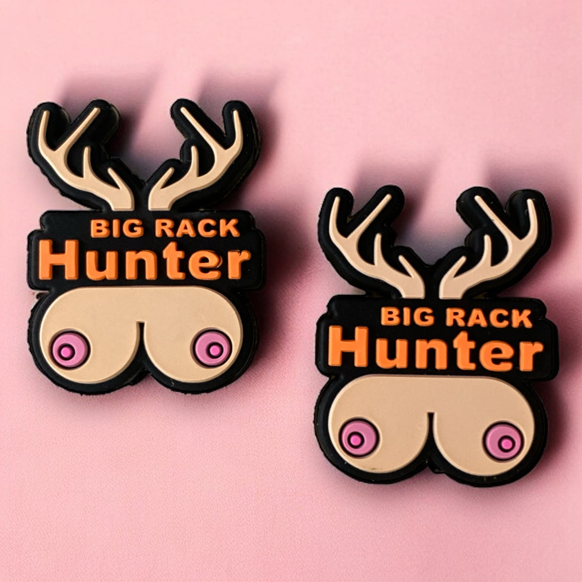 h1080- "Big Rack Hunter" Silicone Focal Bead (1 Count)