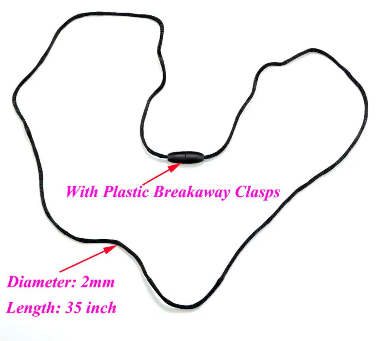 CK- 312 - Light Pink Nylon Cord & Clasp Kit (KIT sent x____________)