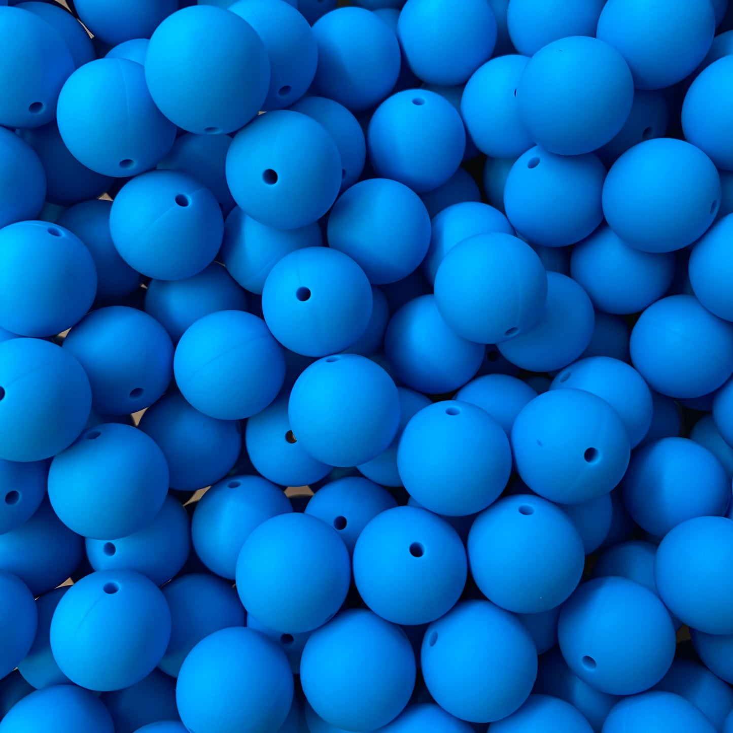 65 / 15mm- Sky Blue Silicone Bead