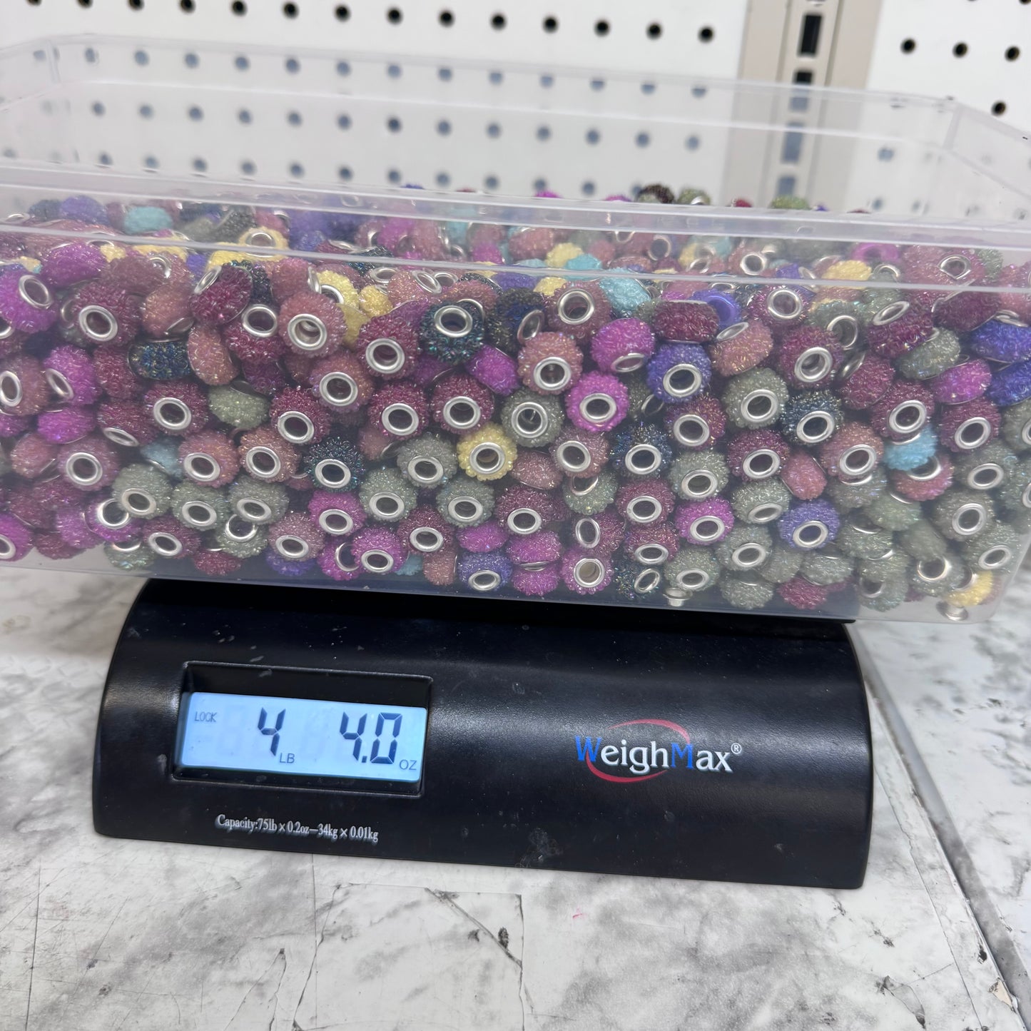 Opal Rose Spacer Beads (1000s! Over 4 Pounds)