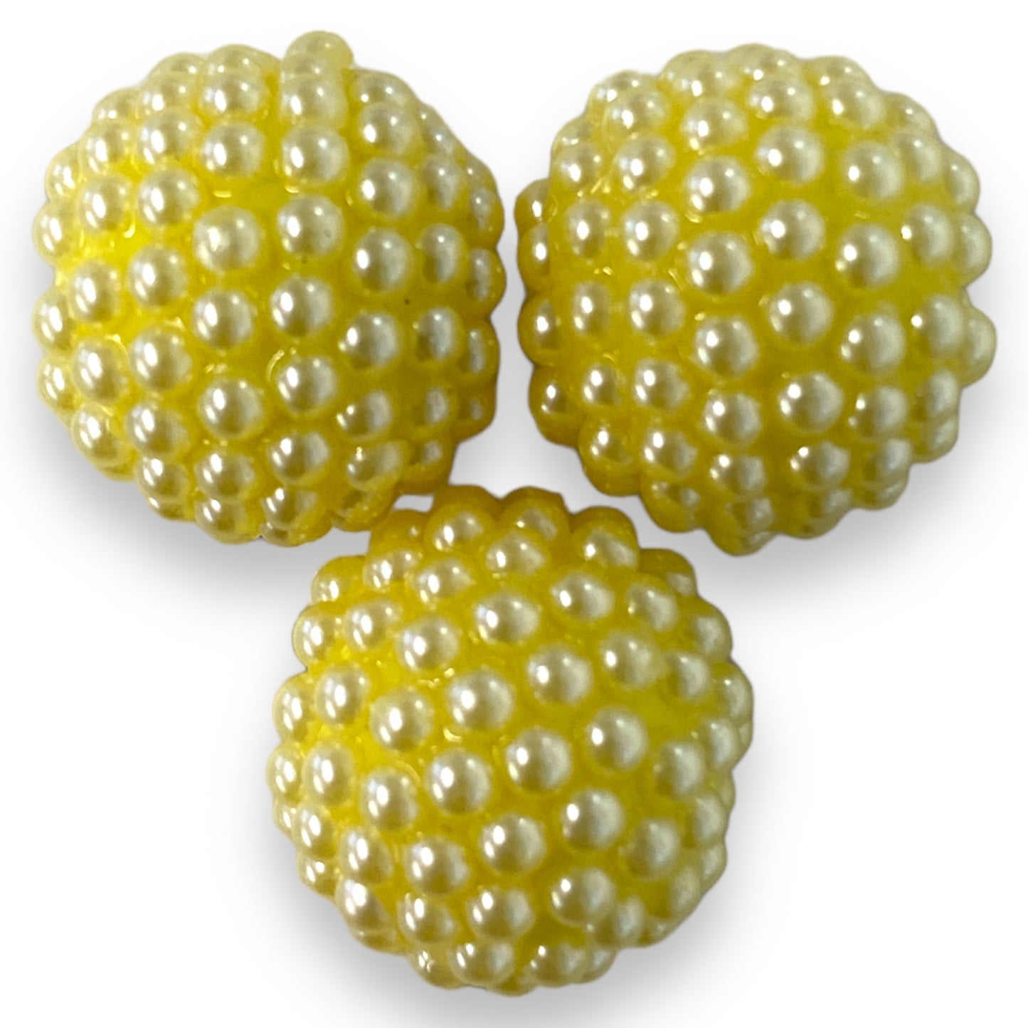 #1166 - 20mm Cream Yellow Pear m Rhinestone Beads (1 Count)