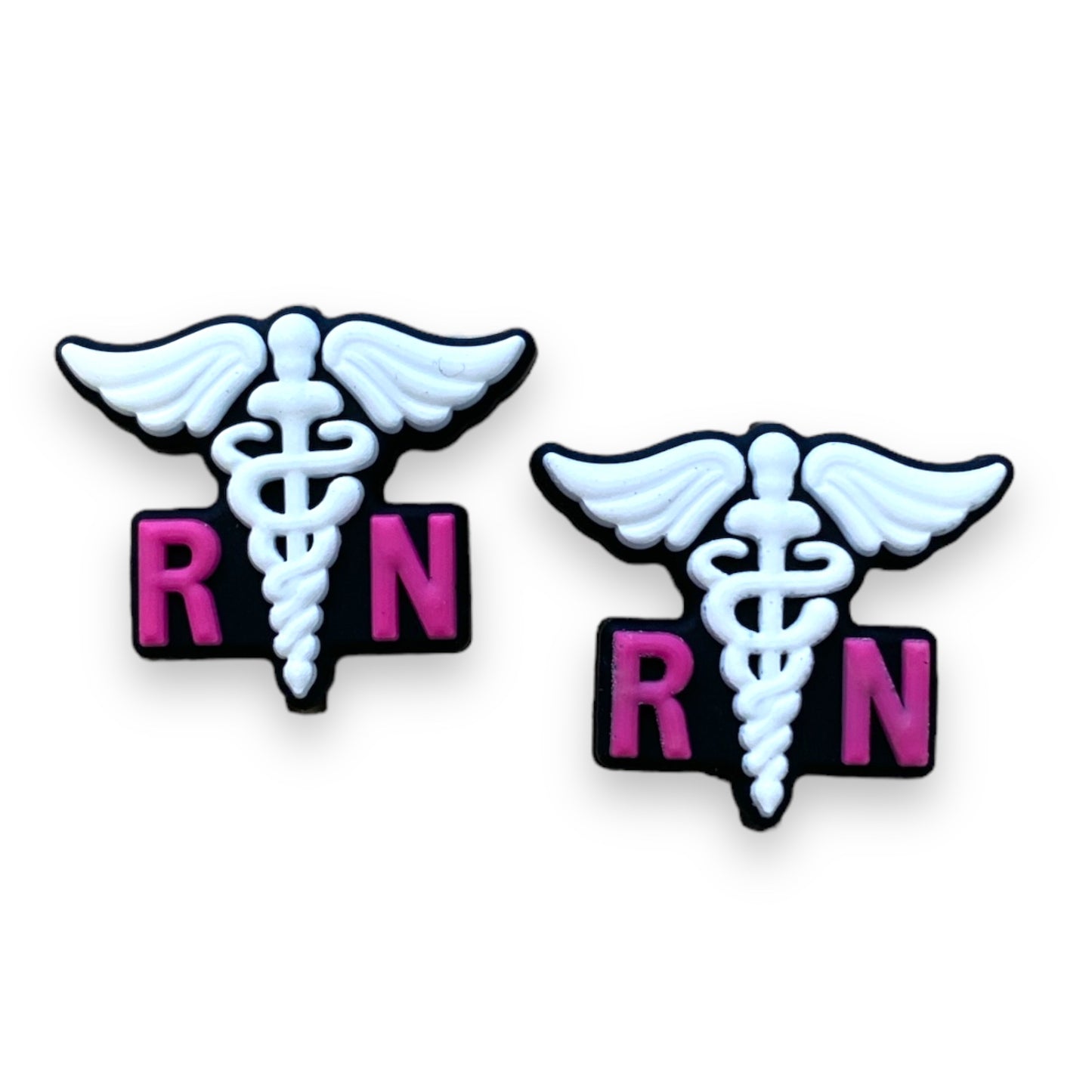 T142 - "RN" Silicone Focal Bead (1 Count)