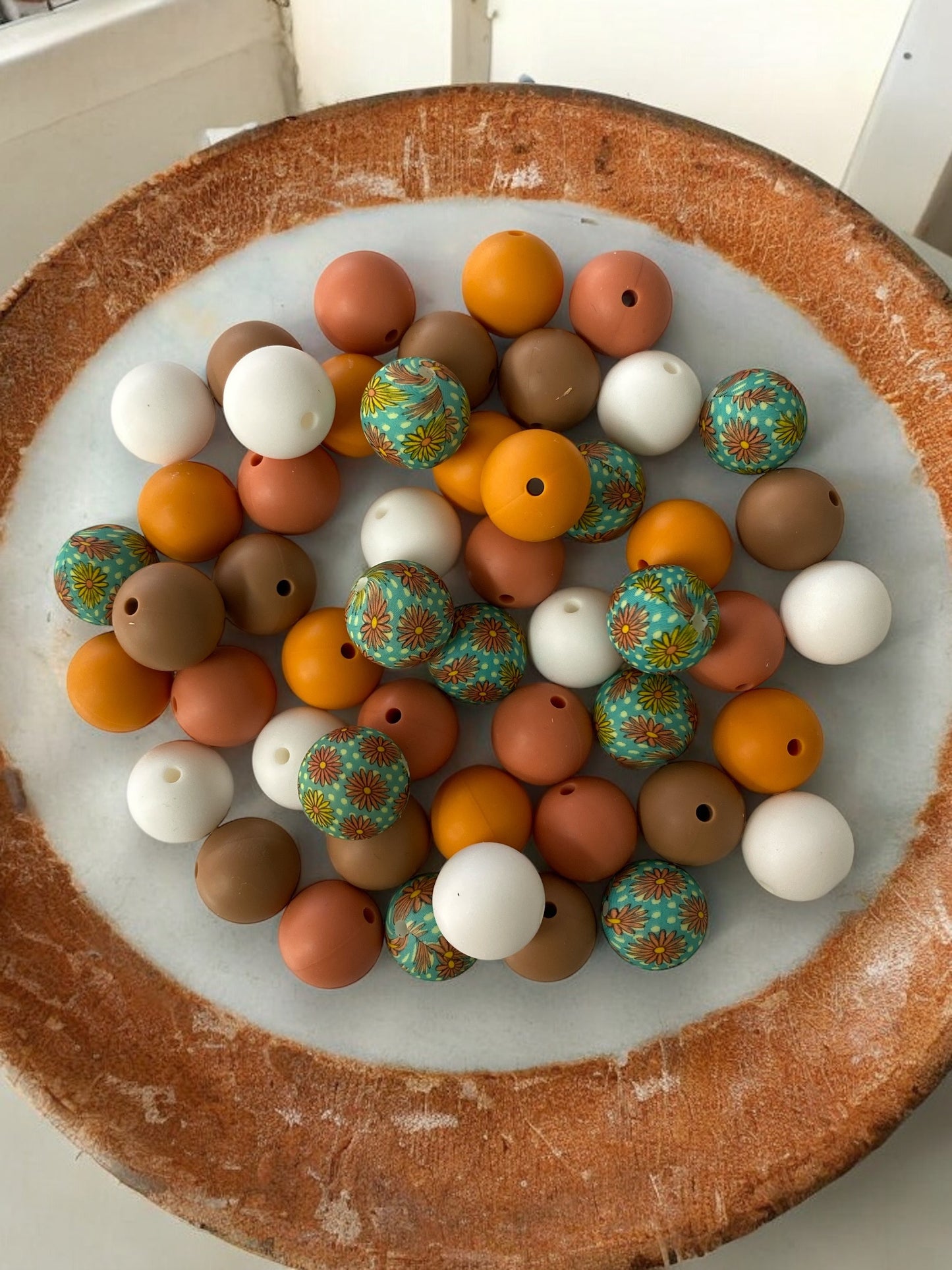 CK- 240- 15mm “Lainey” 50 Count Mixed Pack Silicone Beads