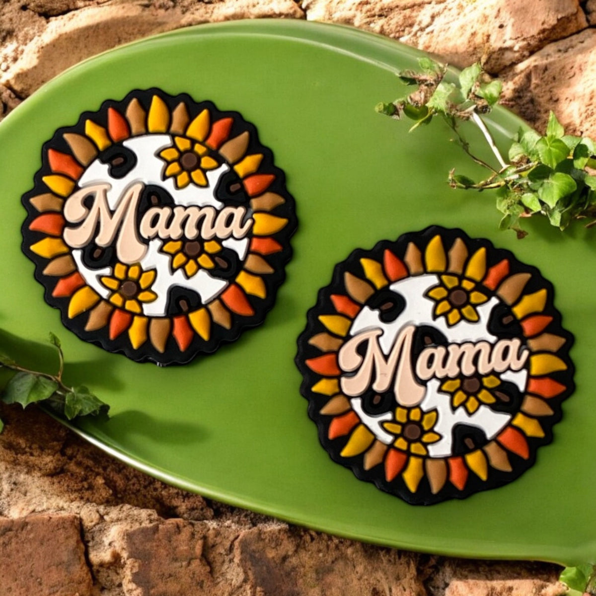 e666 - “Mama” Silicone Focal Bead (1 Count)