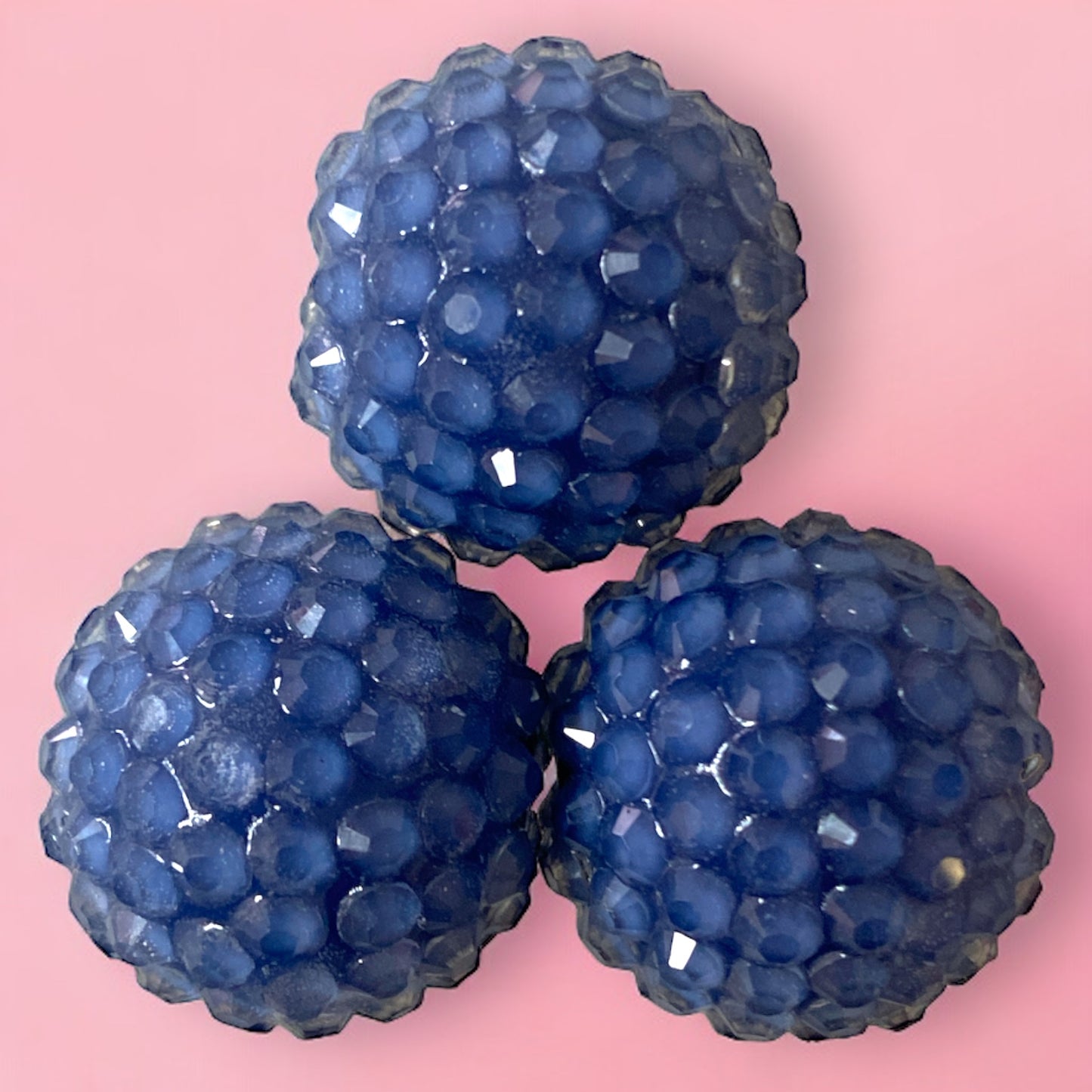 #1165 - 20mm "Denim" Rhinestone Beads (1 Count)