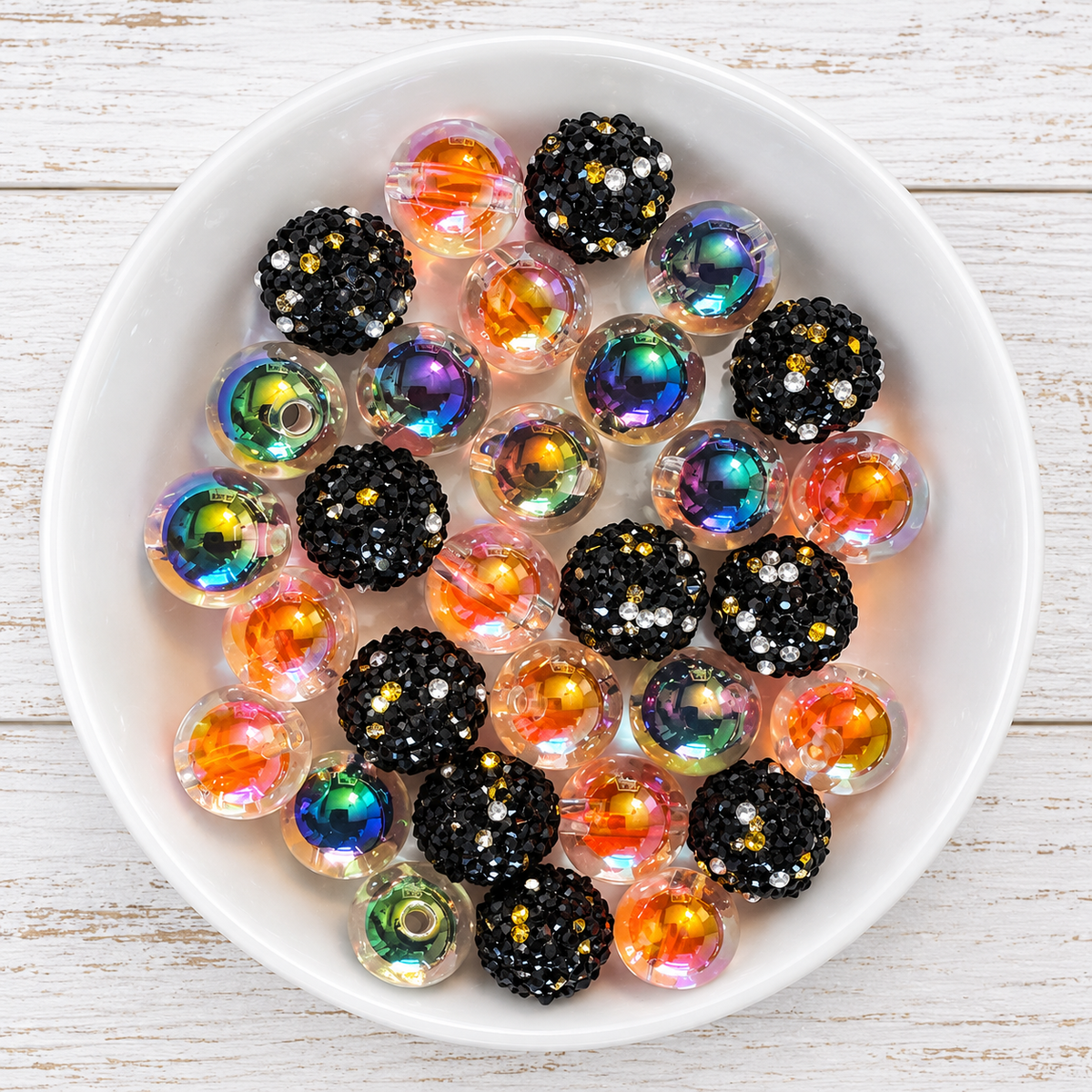 Golden Ember 30 Count | 16mm Acrylic Bead Bundle