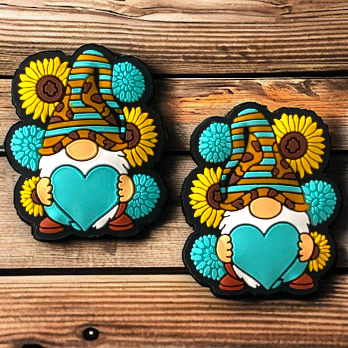 h1013- “Sunflower Gnome" Focal (1 Count) Bead Silicone