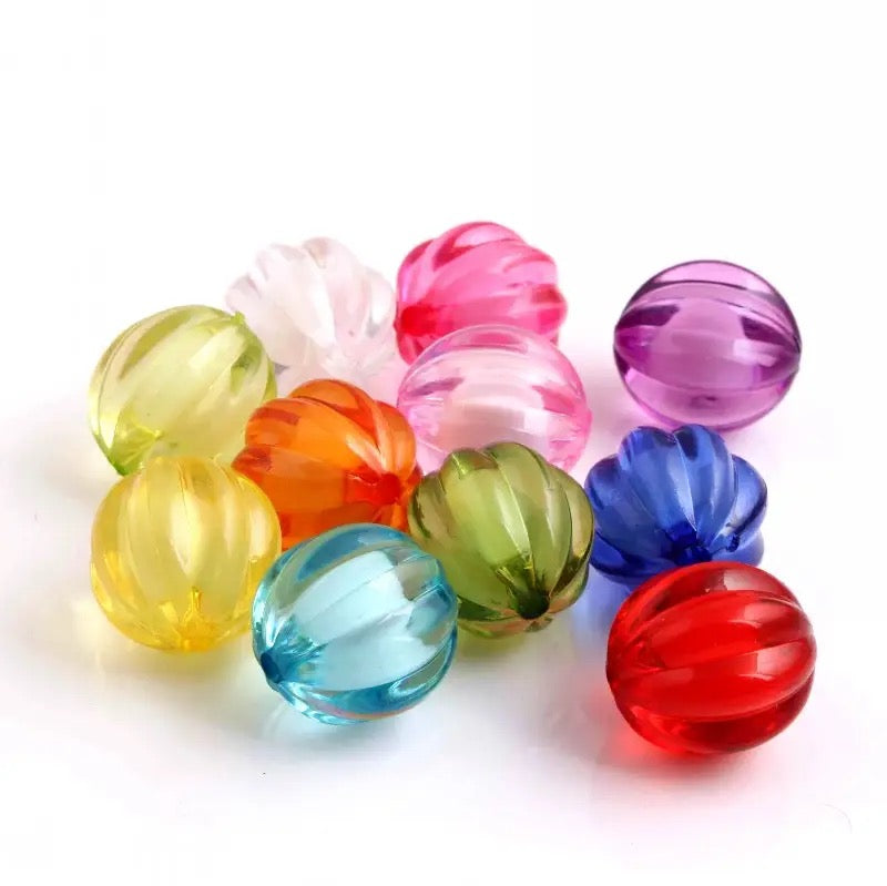 K- 537- 20mm Clear Watermelon (100 Count) Mixed Bead Pack