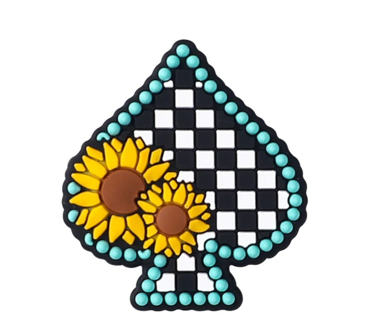 X439 - "Western Spade” Silicone (1 Count) Focal Bead