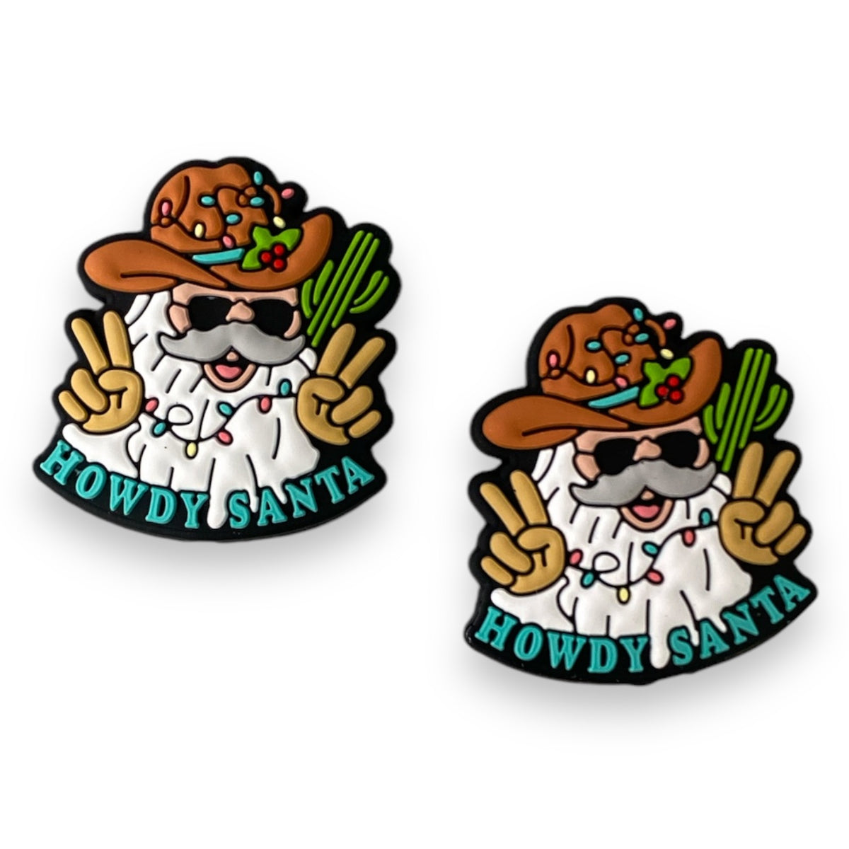 h902 - “Howdy Santa” Silicone (1 Count) Focal Bead