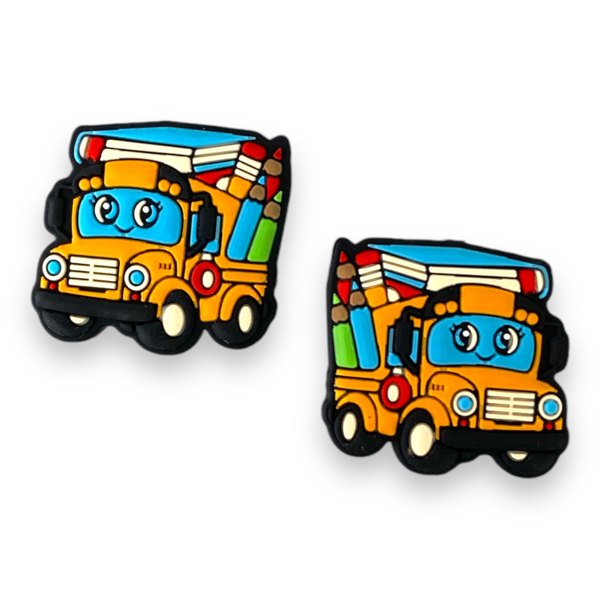 X338 - "School Bus” Silicone (1 Count) Focal Bead