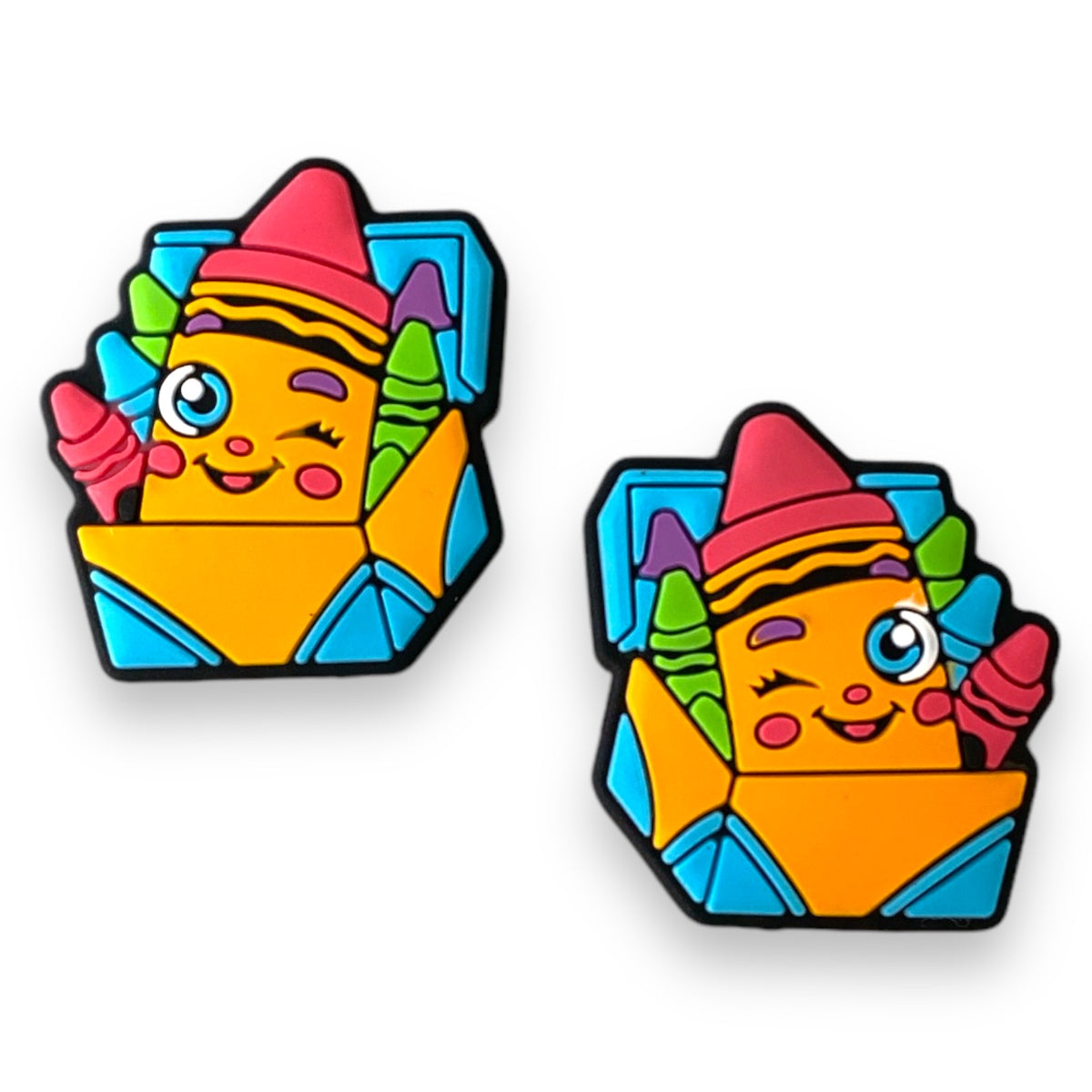 X341 - "Crayon Box” Silicone (1 Count) Focal Bead